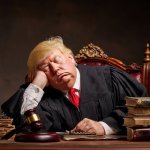 Sleeping judge trump
