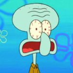 Squidward shocked