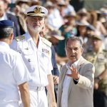 Felipe VI of Spain with Alcalde Pavero