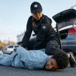 Arrest stock photo