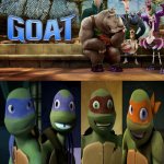 2012 Turtles Likes GOAT (2026) | image tagged in tmnt,teenage mutant ninja turtles,goat movie,crossover,deviantart,memes | made w/ Imgflip meme maker