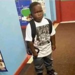 Angry black kid