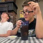 Concerned and laughing