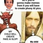 AI Slop Jesus meme