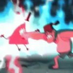 Grunkle Stan Punching Bill Cipher GIF Template