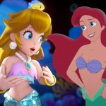 Peach meets ariel