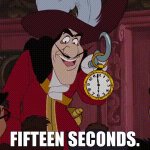 15 seconds