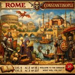 Rome, Constantinople, Open OSR.Including old-school D&D,