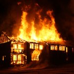 Burning house