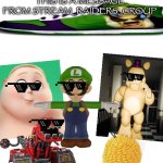 THIS IS A MESSAGE FROM STREAM_RAIDERS_GROUP template