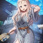 Maria escaping the heat