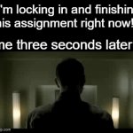 *snoring sounds* | me three seconds later : | image tagged in gifs,memes,funny,relatable,linkin park | made w/ Imgflip video-to-gif maker