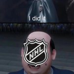 Carolina Hurricanes meme | image tagged in megamind i did it,hurricanes,hockey,sports,las vegas,nhl | made w/ Imgflip meme maker
