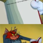 afagafafa | "Jesus loves you" isn't a valid argument; Tik Tok Christians | image tagged in angry tom reading book | made w/ Imgflip meme maker