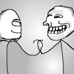 Trollface & Derp dapping up