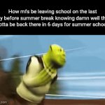 Title⁷⁹ | How mfs be leaving school on the last day before summer break knowing damn well they gotta be back there in 6 days for summer school: | image tagged in gifs,funny,meme,memes,funny meme,relatable | made w/ Imgflip video-to-gif maker
