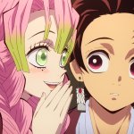 Kanroji Mitsuri whispers to Kamado Tanjiro meme