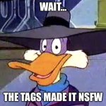 DO NOT MARK THIS AS NSFW | WAIT…; THE TAGS MADE IT NSFW | image tagged in derpwing dork,i don't think it means what you think it means,tags,random tag,secret tag,a mythical tag | made w/ Imgflip meme maker