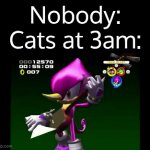 Silence, stupid cats! | Nobody:
Cats at 3am: | image tagged in gifs,cats | made w/ Imgflip video-to-gif maker