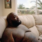 Rick Ross on the couch