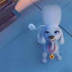 Delores about to be stepped on by Giant Mayor Humdinger meme