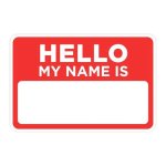name tag