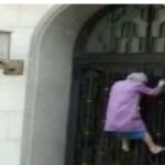 me trying to open the door when its locked