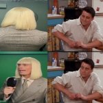 From How you doin'? to What have you done? | image tagged in surprised joey,he-man | made w/ Imgflip meme maker