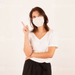 Lady in mask