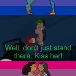 Ferb Tella Millie to Kiss Priya | image tagged in ferb tells who to kiss who,total drama | made w/ Imgflip meme maker