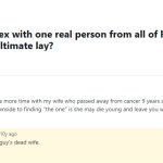 I also choose this guy's dead wife