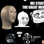he is crying (pt 2) thats why i hate 67 bc 67 is brainrot | we started the great meme reset; stonk: dont worry, i beat up the 67 kid; f0ck you stupid bois!!! shut up | image tagged in phase 31,great meme reset,mr incredible,stonks,troll face | made w/ Imgflip meme maker