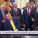 Donald Trump sleeping on the job meme