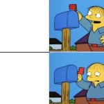 ralph wiggum mailbox flag