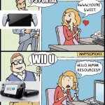 There’s like 1 difference | PS Portal; Wii U | image tagged in appropriate vs inappropriate | made w/ Imgflip meme maker