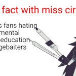 Fun fact with miss circle | baldi basic's fans hating fundamental paper education are ragebaiters | image tagged in fun fact with miss circle,miss circle,fpe,fundamental paper education | made w/ Imgflip meme maker