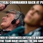 Day 558 of Arcane memes until the next season/series comes out. | the tactical commander back at piltover; when vi convinces catlyin to remove half of the team right before the big showdown | image tagged in guy taking off headphones,arcane | made w/ Imgflip meme maker