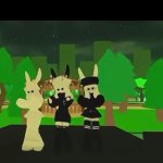 black chibi doll girl far right