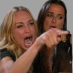 woman yelling