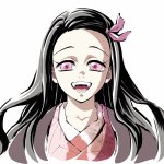 Kamado Nezuko smiles after conquering the sun