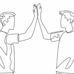 best friends high five