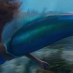 Ariel swimming home