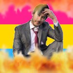 Fire Markiplier pansexual flag