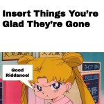 usagi said good riddance to who ?
