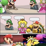 Boardroom meeting suggestion Mario version meme