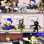 Boardroom meeting suggestion Kingdom hearts version meme
