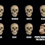 Some Random Meme I Made | People Who Believe The Earth Is Flat | image tagged in empty skulls of truth | made w/ Imgflip meme maker