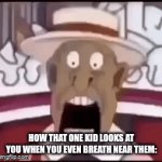 DUR | how that one kid looks at you when you even breath near them: | image tagged in gifs,peter parker cry | made w/ Imgflip video-to-gif maker