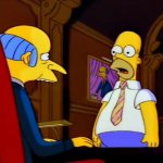 Homer Mr Burns