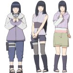 Hinata over the years